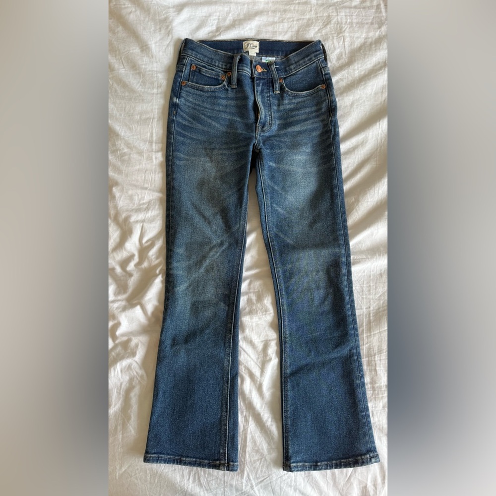 Jcrew cropped flare jeans